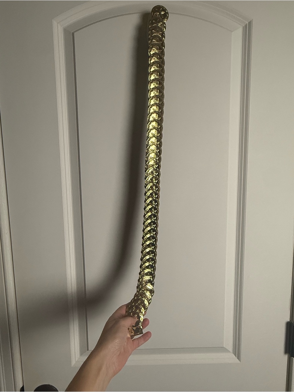 vintage gold-tone stretch belt